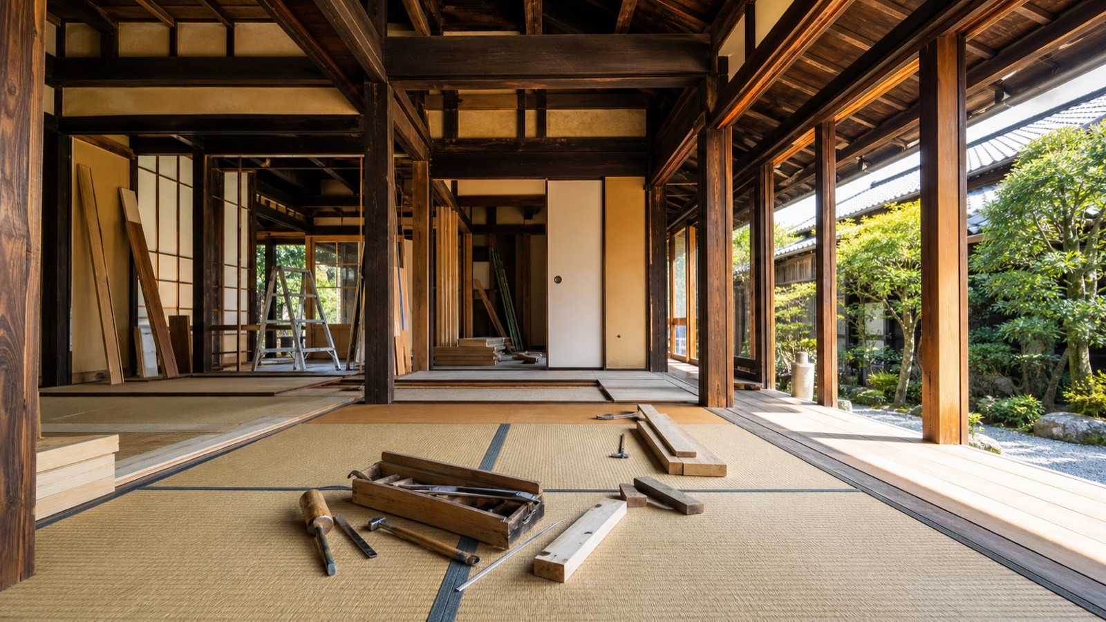 京都伏見の街並みと桜坂リアルティの店構え