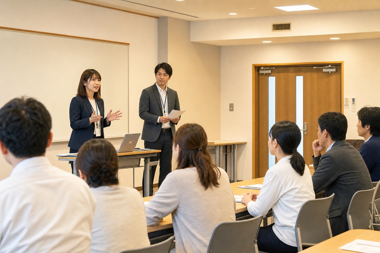 代表の結城が作業に向かう様子